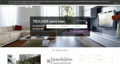 Desktop Screenshot of immobiliere-convention.com